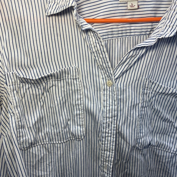 Stripe button down, Blue and white - Picture 2 of 3